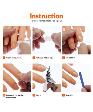 Nude Practice Hand for Acrylic Kit - Nail Mannequin Hand with Clamp Holder for Beginners - Buy Online on GoSupps.com