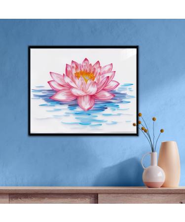 Modern Paper Quilling Kit for Adults - DIY Lily Wall Art Set | Beginner Filigree Painting Kit - 16*20in - Buy Online on GoSupps.com