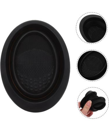 FRCOLOR Cleanser of makeup brush foundation brush cleaner pad foldable makeup brush bowl brush scrubber holder makeup brush washing bowl makeup gadgets creative brush not hurt Silica gel - Buy Online on GoSupps.com