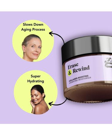 FFS Beauty Erase & Rewind: Collagen Boosting Hydrating Moisturiser - Anti Wrinkle Face Cream Face Care Collagen Cream Vegan Day and Night Cream - Buy Online on GoSupps.com