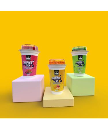 DM'S Boom Bubble Tea Lemon Bubble Tea With Popping Mint Flavored Bubbles 250 ml (Pack of12) - Buy Online on GoSupps.com