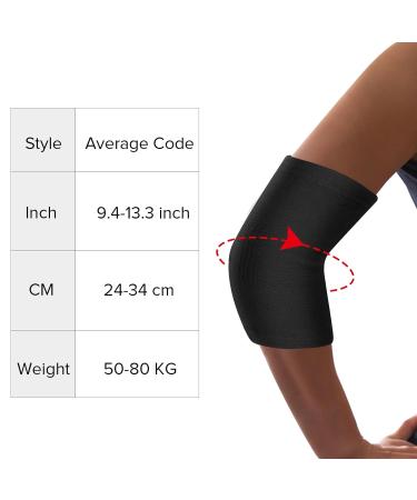 WLLHYF Elbow Compression Slee sleeve, Arm Protector Pads for Sports, Men Women, Tennis Golfers, Fitness - Breathable Support Brace - Buy Online on GoSupps.com