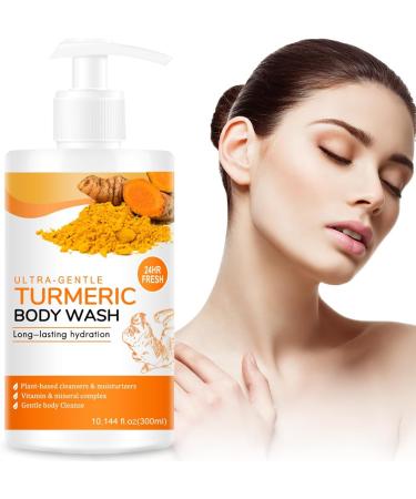 Turmeric Exfoliating Body Wash + Vitamin C Body Lotion for All Skin Types Gentle Cleanser Moisturizing and Cleansing Turmeric Facial Exfoliating Lotion Nourish Skin - Buy Online on GoSupps.com