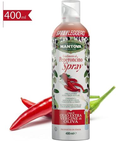  Italian Gourmet E.R. Set of 5 extra virgin olive oil spray bottles flavored with garlic lemon chili black truffle + 400g Italian gourmet polpa - Buy Online on GoSupps.com