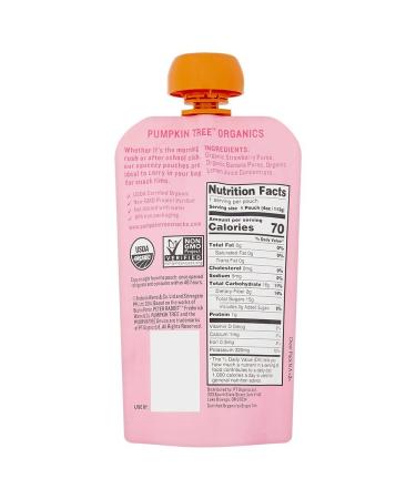 Peter Rabbit Organics Strawberry Banana Pure Fruit Snack 4oz (Pack of 10) - Delicious & Nutritious Snack for Kids - Buy Online on GoSupps.com
