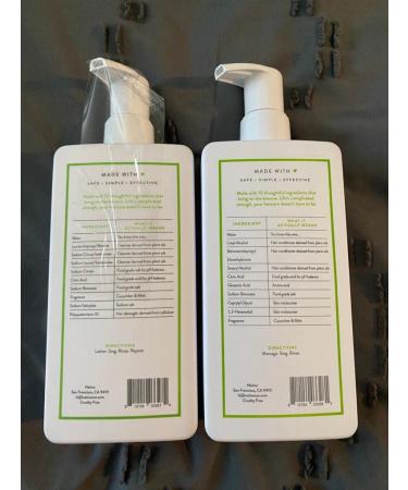 Natural Volumizing Shampoo and Conditioner Set | Sulfate, Paraben, and Dye Free | 16.5 oz | Clean Ingredients | Cucumber & Mint Scent | 33.0 Ounces Total - Buy Online on GoSupps.com