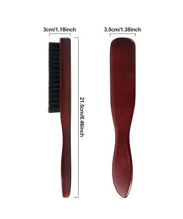 Sularpek Wild Boar Brush - Wooden Handle Hairbrush for Men | Sleek Bun & Toupe Brush for Long Thick Curly Wavy Dry or Damaged Hair & Beard Styling - Buy Online on GoSupps.com