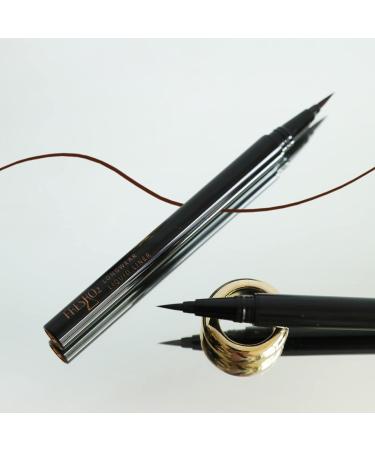 FreshO2 Longwear Liquid Liner - Precision Brush Tip, Brown - Waterproof, Oilproof, Smudgeproof - Vegan & Cruelty Free - Made In Taiwan - Buy Online on GoSupps.com