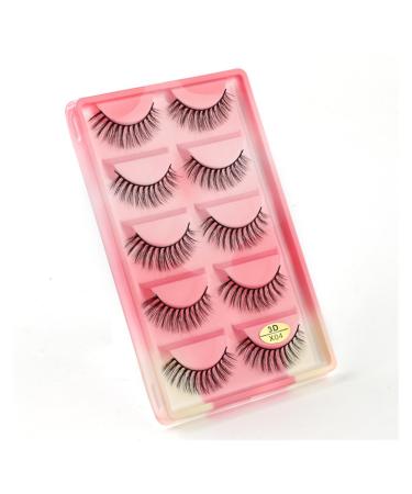 UAMOU 10/50/100 Boxes Mink Eyelashes Fluffy 3D Mink Lashes Makeup Natural Long Volume False Eyelashes Bulk Faux Cils Custom Cheerfully (Color : 5 Pairs X04CS Size : 50 Boxes)