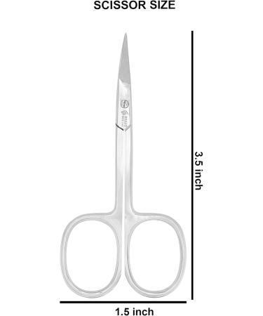 Nail Manicure Scissors for Beard/Mustache Ear Facial Hair Eyebrows Eyelashes for Men and Women (Nail Scissor 3) - Buy Online on GoSupps.com