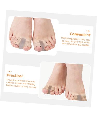 Hemoton 4pcs Toe Straightener Wraps Big Toe Separator with Adjustable Silicone Dividers - Foot Care Supplies for Toe Separation and Pain Relief - Buy Online on GoSupps.com