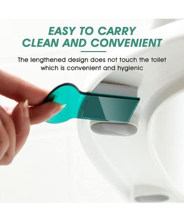3-Piece Toilet Seat Lifter Set - Self-Adhesive Sticky Handle for Touch-Free Use in Home, Office, and Travel - 32.5 Inch Length - Buy Online on GoSupps.com