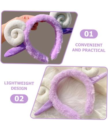 Holibanna Headband Unique Hair Decor Party Prop Sheep Horn Headdress Adorable Hairband Halloween Hairband Halloween Hair Accessory Party Headdress Lovely Hair Hoop Sheep Horn Hair Band - Buy Online on GoSupps.com