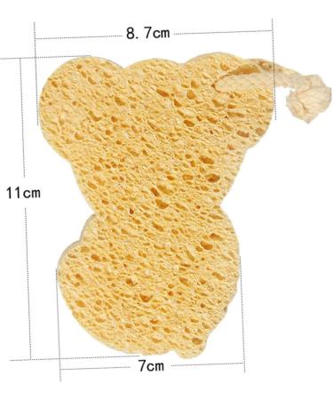 1pc Shower Wipe Cartoon Animal Bear Sponge Foam Rub Shower Sponge Infant Bathing Brush Foam Sponge Sponges Bath Sponge Cartoon Shower Sponge Baby Soothing Scrubber Wood Pulp Fiber - Buy Online on GoSupps.com