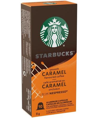 Smooth Caramel For NESPRESSO Original Flavoured Blonde Roast Notes of Buttery Caramel and Vanilla NESPRESSO Coffee Capsules 10 ct - Buy Online on GoSupps.com