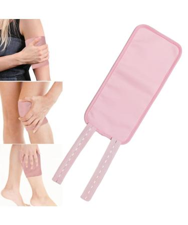 Casting oil packaging compress pack with essential castor oils-reusable compression polster-leg wrapping castor oil packs for the knee help when sleeping anulely pink