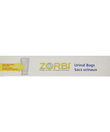 Zorbi Biodegradable Urinal Bags with Super Absorbent Pads White 20 Count - Buy Online on GoSupps.com