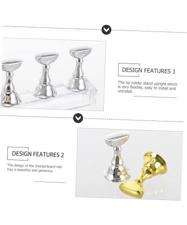 minkissy 2 Sets Nail Holder Nail Practice Holder Nail Stand Nail Art Holder Nail Art Practice Stands Nail Display Stand Nail Art Practice Rack Nail Art Stand Manicure Acrylic Checkerboard - Buy Online on GoSupps.com