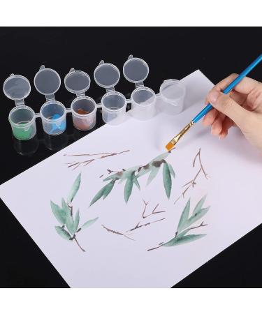 15ml/0.53oz Empty Paint Strips - 5 Strips / 30 Pots Clear Plastic Storage Containers for Art Activities - Buy Online on GoSupps.com