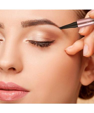 Magic Eyebrow Pencil 4-Tipped Precise Brow Pen 3D Waterproof Microblading Eyebrow Pencil Contouring Pen Waterproof Natural Fine Stroke Magic Eyebrow Pencil for Women and Gril (Light Brown) Set-4pc - Buy Online on GoSupps.com
