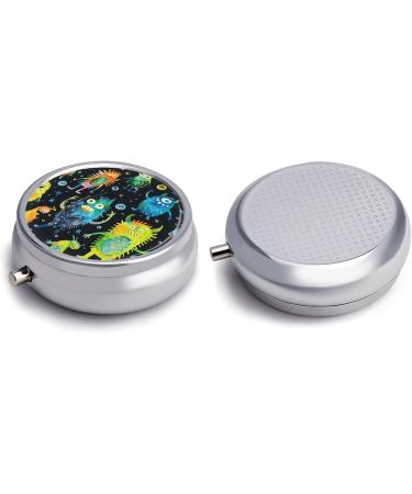 Buy Portable 3 Compartment Pill Box Travel-Friendly Medicine Organizer with Star & Bubble Design for Handbag & Pocket - Buy Online on GoSupps.com