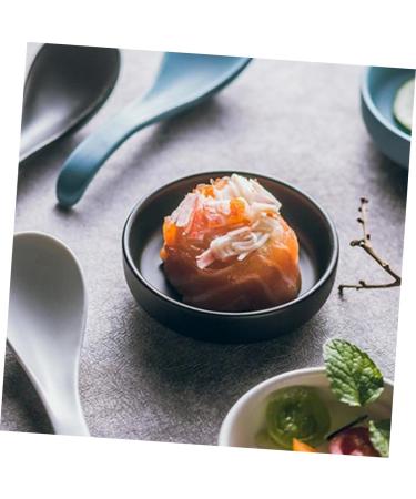 MAGICLULU 8 Pcs Sauce Dish Vinegar Dish Sauce Serving Sauce Bowls Relish Plate Small Ceramic Bowl Soy Sauce Dish Ingredient Bowls for Prep Sauce Seasoning Dish Fruit Seasoning re-usable 9X9X2.5CMx4pcs Blackx4pcs - Buy Online on GoSupps.com