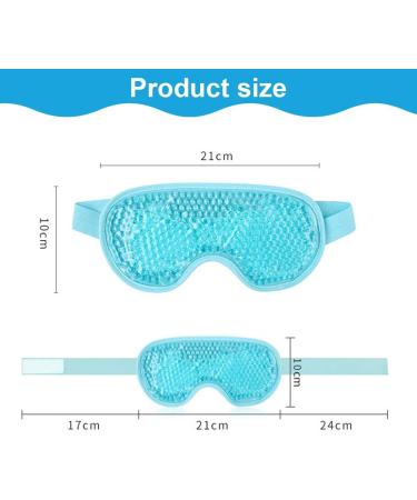 AYVRUOP Eye Mask Cooling Mask Face Cooling Mask for Migraines Headaches Swollen Tired Eyes Dark Circles Sinus Pain Ice Eye Mask (Blue) - Buy Online on GoSupps.com