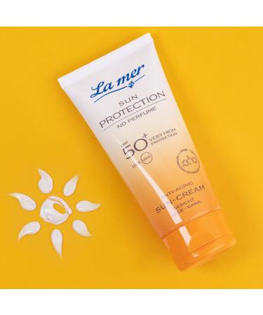  La Mer La mer Sun Cream SPF 50+ Anti-Ageing Sun Lotion for Face 50ml Light Weight Fast Absorbing Non-Greasy Vitamin E & Sea High School Extract - Buy Online on GoSupps.com
