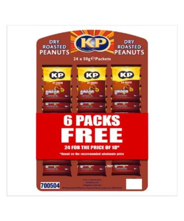 KP Dry Roasted Peanuts 50g x Case of 21