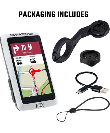 Buy Sigma ROX 12.1 EVO Basic Set - White Bicycle Navigation System | Bluetooth GPS GLONASS | International Shipping Available - Buy Online on GoSupps.com