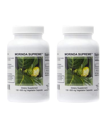 Supreme Nutrition Morinda Supreme Dual Pack | 130 Whole Noni Fruit 730 mg Capsules | 2190 mg per Serving