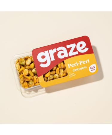 Graze - Peri Peri Snacks - Healthy Snacks Alternative for Crisps Mixed Nuts & Pretzels - Ideal if you Love Corn Broad beans and Corn hoops mixed Savoury Vegan Snacks (18x28g pack) - Buy Online on GoSupps.com