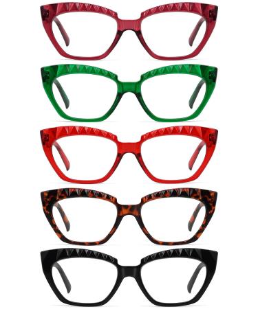 Eyekepper 5-pack Reading Glasses For Women Stylish Readers 2.75 5 Pack Mix Color 2.75 x