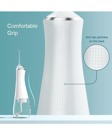 Portable Oral Rinse Water Flosser - 4 Modes 5 Nozzles 300ml IPX7 Waterproof Rechargeable - Gold | Best Oral Care Solution - Buy Online on GoSupps.com