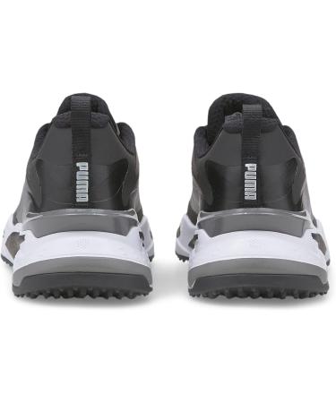 PUMA Unisex GS-Fast Golf Shoe 42.5 EU - Black & Quiet Shade | International Shipping Available - Buy Online on GoSupps.com