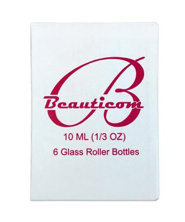 Beauticom 10ml Roller Bottles with Metal Cap - Frosted Blue Essential Oils Aromatherapy Perfume Lip Gloss 30 Pack - Buy Online on GoSupps.com