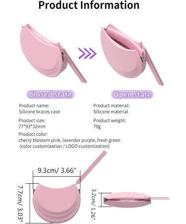 Soft Silicone Orthodontic Retainer Case - Ventilated Storage Box for Retainers & Guards - Cute Rose Design - Buy Online on GoSupps.com