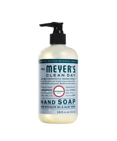 Mrs. Meyer's Hand Soap  Made with Essential Oils  Biodegradable Formula  Snowdrop  12.5 fl. oz Snowdrop 12.5 Fl Oz (Pack of 1)