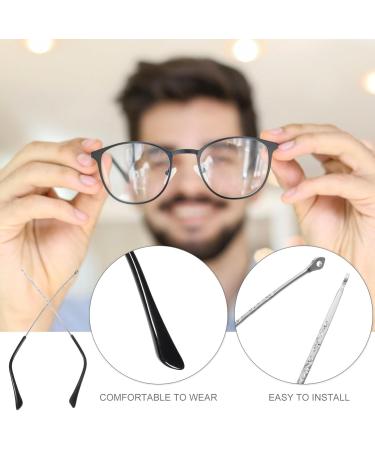 Buy Lurrose Slipproof Metal Sunglasses Arm Legs - Spectacle Replacement Tips & Brackets - Silver Frame Accessories - Buy Online on GoSupps.com
