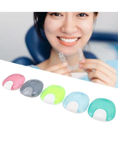 5pcs Adult Orthodontic Retainer Storage Box - Portable Denture Case for Travel & Home - Buy Online on GoSupps.com