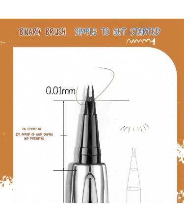 3 Pcs Cooklesa Eyebrow Natural Waterproof Eyebrow Pen with Microfine Tip 2-in-1 Dual-Ended Microblading Eyebrow Pen Two-Pronged Eyebrow Pencil (#02 Light Brown) - Buy Online on GoSupps.com