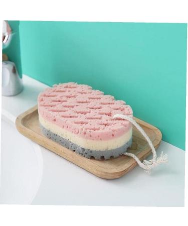 2Pcs Soft Bath Sponge Brush - Massage & Moisturizing Dead Skin Remover - Spa Foam Shower Scrubber with Rope Holder - Buy Online on GoSupps.com