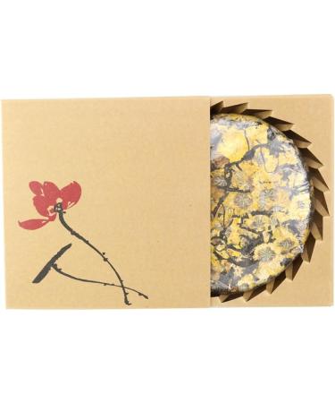 COLORFULTEA - 190g (6.7 oz) - Sheng Puerh Tea - Chrysanthemum Puer Tea/Chrysanthemum Pu erh Tea/Chrysanthemum Flower Pu'erh Tea - Premium Quality Rose Raw Pu-erh Tea Cake - Buy Online on GoSupps.com