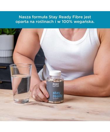 Pure for Men Original Stay Ready Fiber Supplement 60 Vegan Capsules Psyllium Fiber Aids Digestion Psyllium Fiber Chia Seeds Oat Fiber Proprietary Formula Oat Fiber 60 units Pack of 1 - Buy Online on GoSupps.com