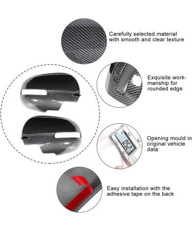 Side Mirror Covers for Mitsubishi Outlander 2013-2016 | Carbon Fiber Decorative Caps | Left & Right Rearview Mirror Cover Pair - Buy Online on GoSupps.com