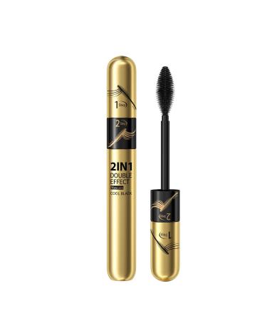 2 in 1 Tubing Mascara 4D Silk Fiber Lash Mascara for Volume and Length 5X Longer Lengthening and Thickening Smudge-Proof Non Clumping Long Lasting Eye Makeup (2)