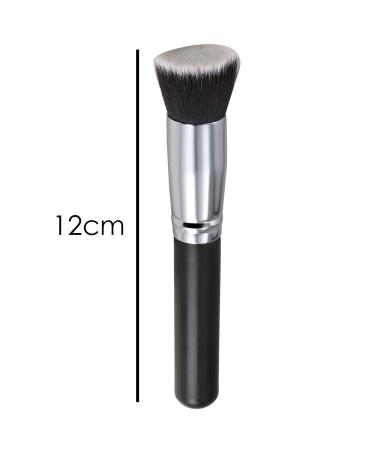 Trixes Flat Top Kabuki Makeup Brush - Premium Synthetic Blender for Concealer Powder Cream & Liquid - 1 Pack - Buy Online on GoSupps.com
