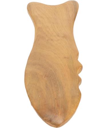 Verdant Touch Wood Gua Sha Board - Fish Form Universal Massage Tool for Face & Body | Premium Wooden Scraping Massage Device - Buy Online on GoSupps.com