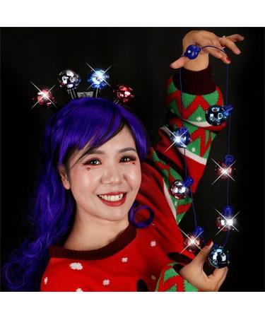 TQUXNGA Disco &Tinsels Shape Headband for Women Fashion LED Hair Hoop Christmas Party Hairband Woman Hair Accessories - Buy Online on GoSupps.com