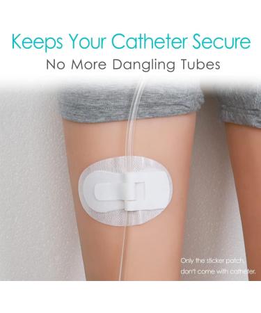Foley Catheter Stabilization Device & Leg Bag Holder - 5PCS | Urinary Legband Sticker for Feeding Tube | Breathable Foam | Anchor Hook & Loop Adhesive | Individually Packaged - Buy Online on GoSupps.com